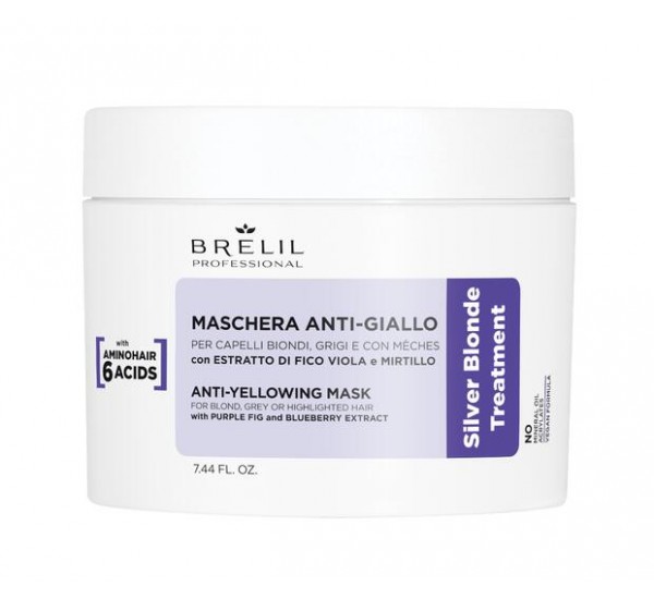 Brelil Silver Blonde Anti-Yellow Mask Маска за руса коса 220ml